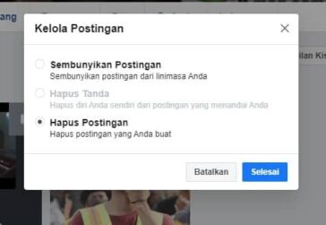 Cara Menghapus Semua Postingan di Facebook - Jagotutorial