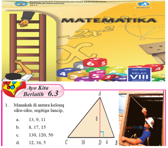 SOAL DAN PEMBAHASAN BUKU SISWA MATEMATIKA KELAS 8 SEMESTER
