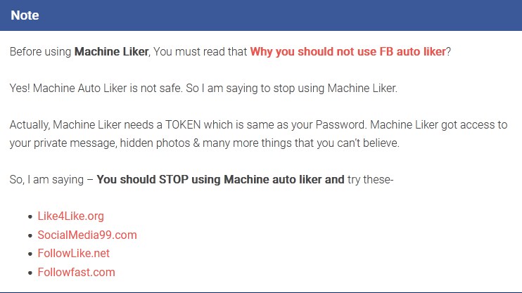 Machine Liker – Facebook Auto Like to The Facebook Posts FREE