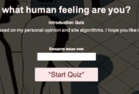 What human feeling are you quiz tiktok & how to take it?