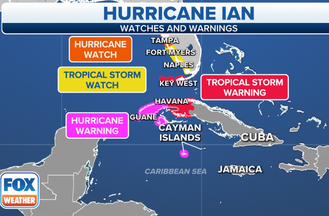 Hurricane Ian Cone Of Uncertainty Significant Threat To Florida