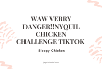 WAW VERRY DANGER!!nyquil chicken challenge tiktok or Sleepy Chicken