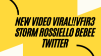 NEW VIDEO VIRAL!!Vfir3 Storm Rossiello Bebee Twitter