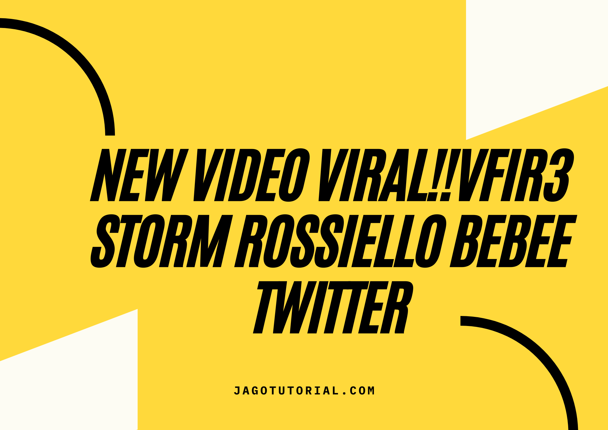 NEW VIDEO VIRAL!!Vfir3 Storm Rossiello Bebee Twitter