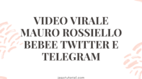 VIDEO VIRALE Mauro Rossiello Bebee Twitter e Telegram